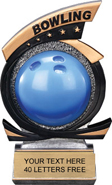 Bowling Five Star Resin Trophy [7 inch]