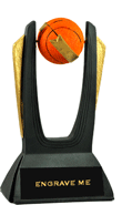 6.25 inch Basketball Hi-Top Spinning Resin Trophy