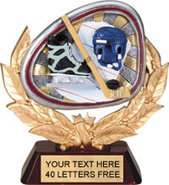 Hockey Wreath Theme Resin Trophy [5.5 inch]
