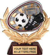 Soccer Wreath Theme Resin Trophy [5.5 inch]