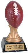 Football Game Ball Colored Resin Trophy [5.5 inch]