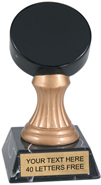 Hockey Game Ball Colored Resin Trophy [5.5 inch]