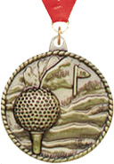 2 inch Golf Medal