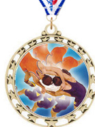 Cut Out Stars Insert Medals [2.5 inch]