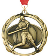 Softball Laser Cut Medal [2.375 inch]
