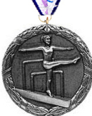 2 inch Gymnastics (F) M2CX Medal