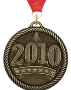 2 inch 2010 Scholastic Medal