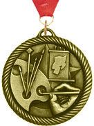 2 inch Art Scholastic Medal