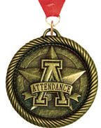 2 inch Attendance Scholastic Medal