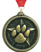 Paw Print Scholastic Medal [2 inch]