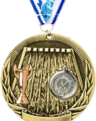 Swimming Tri-Tone Medal [2 inch]