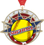 Softball USA Insert Medals