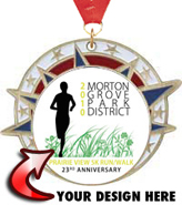 Custom Insert Medal- USA Star [2.5 inch]