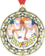 Cut Out Stars Insert Medals