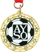 Cut Out Star Insert Medals