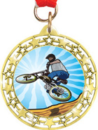 Cut Out Star Insert Medals