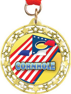 Cut Out Star Insert Medals