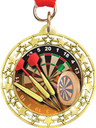 Cut Out Star Insert Medals