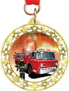 Cut Out Star Insert Medals