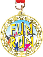 Cut Out Star Insert Medals