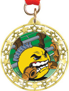 Cut Out Star Insert Medals