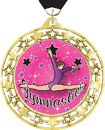 Cut Out Star Insert Medals