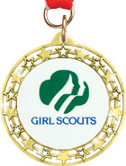 Cut Out Star Insert Medals