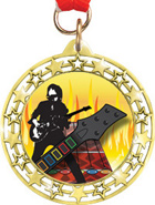 Cut Out Star Insert Medals