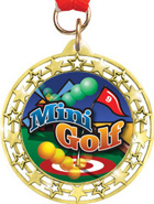 Cut Out Star Insert Medals
