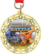 Cut Out Star Insert Medals