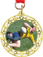 Cut Out Star Insert Medals