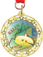 Cut Out Star Insert Medals