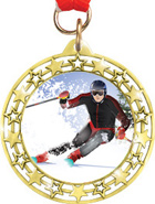 Cut Out Star Insert Medals