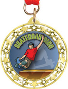 Cut Out Star Insert Medals