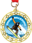 Cut Out Star Insert Medals