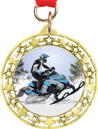 Cut Out Star Insert Medals