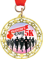 Cut Out Star Insert Medals