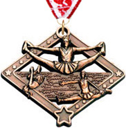 Cheer Diamond Star Medal [2.25 Inch]
