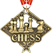 Chess Diamond Star Medal [2.25 Inch]