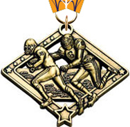 Football Diamond Star Medal