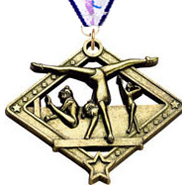 Gymnastics Diamond Star Medal - Female