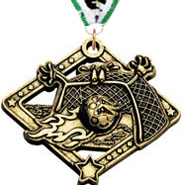 Soccer Diamond Star Medal