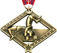 2.25 Inch Wrestling Diamond Star Medal