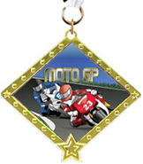 Moto GP Diamond Star Insert Medal [2.75 inch]