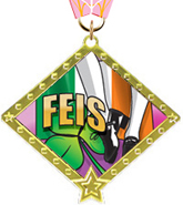 Dance Diamond Star Insert Medal