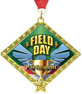 Field Day Diamond Star Insert Medal [2.75 inch]