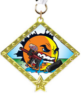 Paintball Diamond Star Insert Medal [2.75 inch]