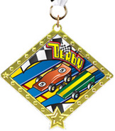 Pinewood Derby Diamond Star Insert Medal