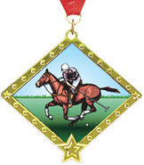 Polo Diamond Star Insert Medal [2.75 inch]
