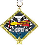Space Derby Diamond Star Insert Medal [2.75 inch]